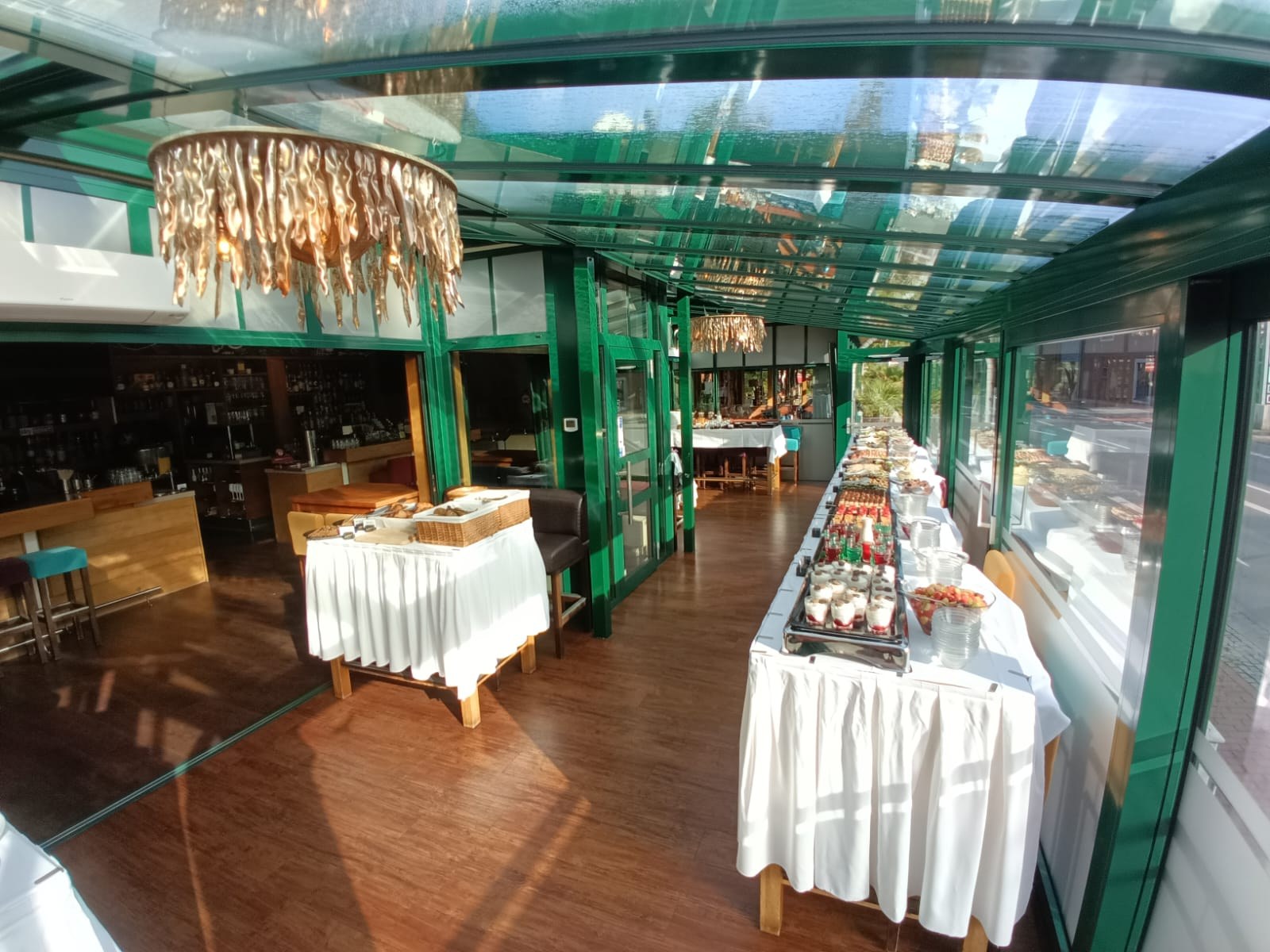 Buffetansicht im Restaurant